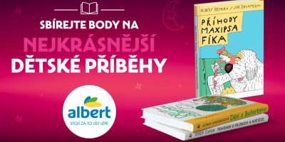 V prodejnách Albert se sbírají body na dětské knížky pohádek a populárních příběhů