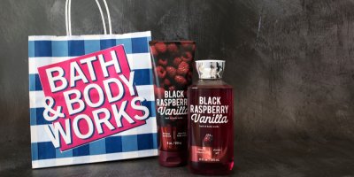 Produkty Bath & Body Work a taška obchodu