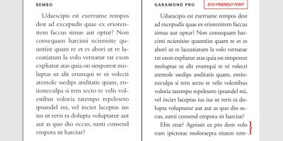 Dvě stránky tištěného textu z knihy, jedna je natištěna hustším fontem