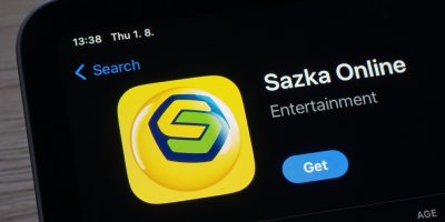 Náhled telefonu s aplikací Sazka