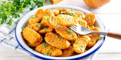 Dýňové noky v misce