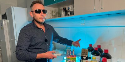 Jan Tuna s testovanými produkty