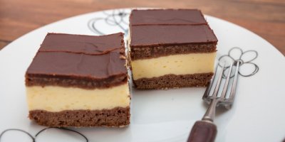 Čokoládovo-vanilkový řez Nanaimo