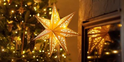 Svítící vánoční hvězda