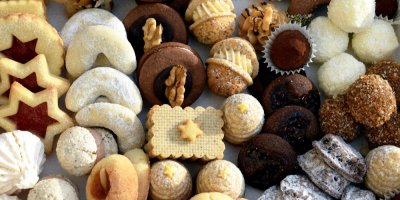 Různé druhy vánočního cukroví