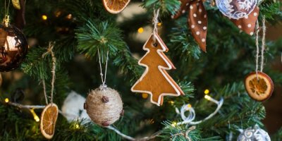 Jedlé ozdoby na vánočním stromku