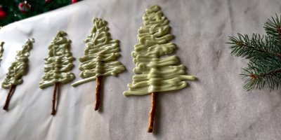 Tyčinky s čokoládovým stromečkem 