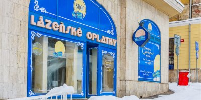 Obchod s lázeňskými oplatky