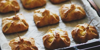 Upečené tvarohové šátečky