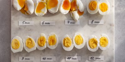 Různé časy vařených vajec
