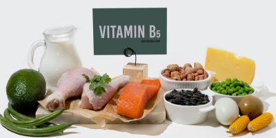 Koncept potravin s vitamínem B5