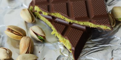 Pistácie a pistáciová čokoláda