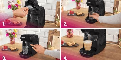 Postup přípravy kapslové kávy