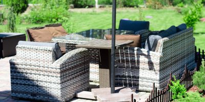 Sada venkovního ratanového nábytku