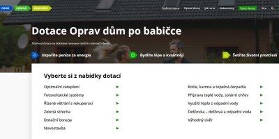 Dotace Oprav dům po babičce