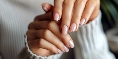 Světle růžové nehty