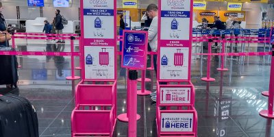 Konstrukce pro měření zavazadel na letišti