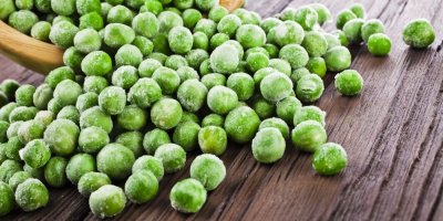 Kuličky mraženého hrášku