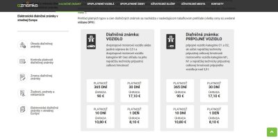 Náhled webu slovenských dálnic