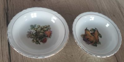 Porcelánové misky se vzorem