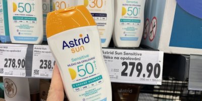 Opalovací mléko s faktorem 50+