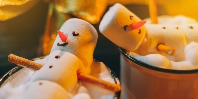 Sněhuláci z marshmallow