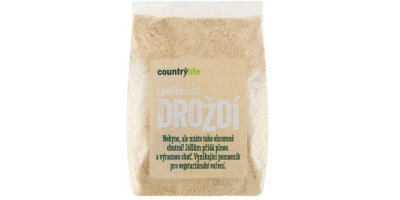 Lahůdkové droždí v produktovém obalu