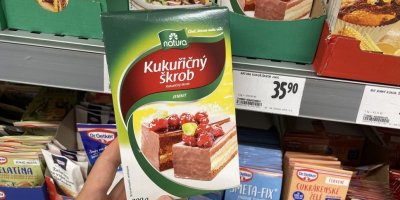 Balení kukuřičného škrobu