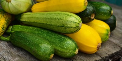 Různé cukety na hromadě