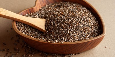 Chia semínka v misce