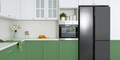 Americká lednice v kuchyni