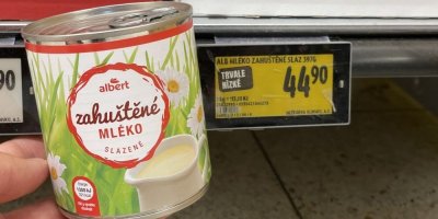 Zahuštěné mléko v plechovce