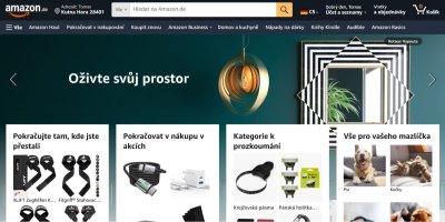 E-shop společnosti Amazon