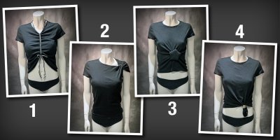 Čtyři možnosti úpravy černého trička