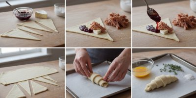 Postup výroby croissantů