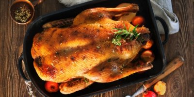 Pečená husa v pekáči