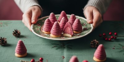 Malinové včelí úly na talíři