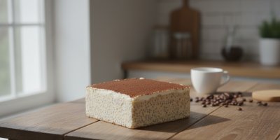 Chia tiramisu na stole