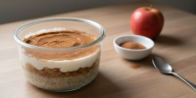 Dezert ve skleněné misce