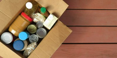 Trvanlivé potraviny v krabici