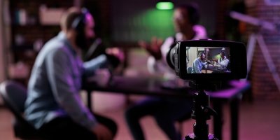 Natáčení podcastu