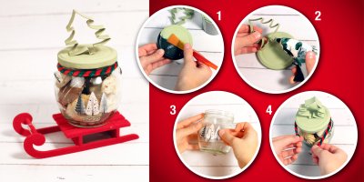 Výroba vánoční sklenice