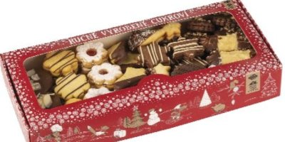 Cukroví v produktovém obalu