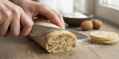 Krájení Masarykova cukroví