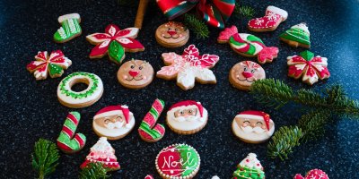 Barevné vánoční perníčky