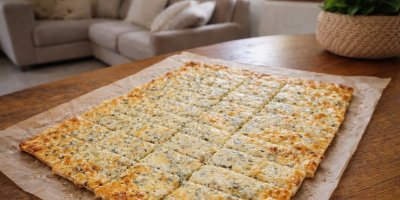 Nakrájená sýrová pizza