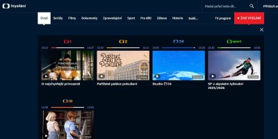 Nabídka pořadů na iVysílání České televize