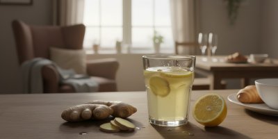 Zázvorový nápoj s citronem
