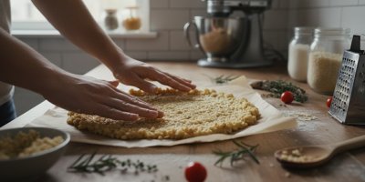 Příprava květákové pizzy