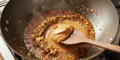 Příprava arašídové omáčky